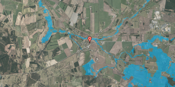 Oversvømmelsesrisiko fra vandløb på Østenvinden 5, 8800 Viborg