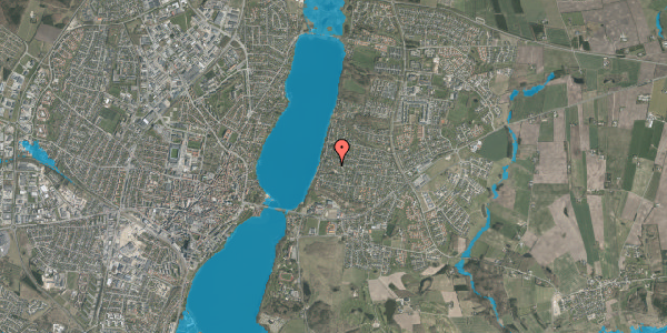 Oversvømmelsesrisiko fra vandløb på Årshøjen 9, 8800 Viborg
