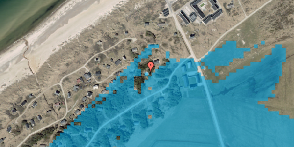 Oversvømmelsesrisiko fra vandløb på Strandgårdsvej 10, 9460 Brovst