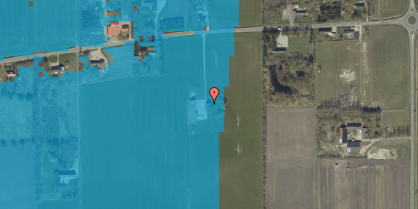 Oversvømmelsesrisiko fra vandløb på Tranum Engevej 192, 9460 Brovst