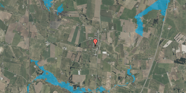 Oversvømmelsesrisiko fra vandløb på Lavendelvej 24, 9700 Brønderslev
