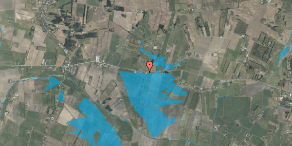 Oversvømmelsesrisiko fra vandløb på Saltumvej 361, 9700 Brønderslev