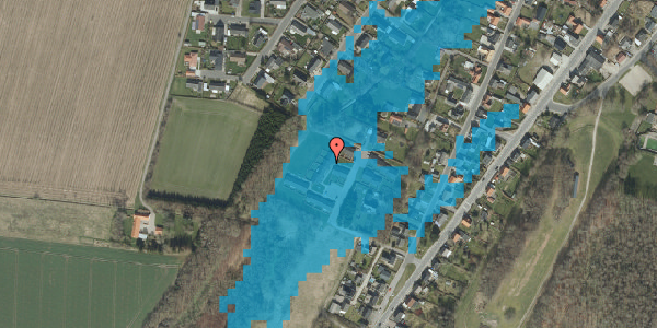 Oversvømmelsesrisiko fra vandløb på Egely 33, 9340 Asaa