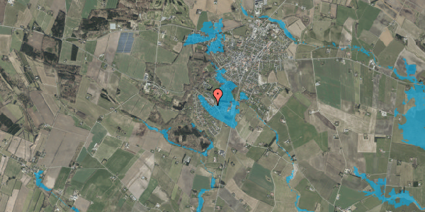 Oversvømmelsesrisiko fra vandløb på Hedevigsvej 4, 9330 Dronninglund