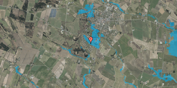 Oversvømmelsesrisiko fra vandløb på Hedevigsvej 29, 9330 Dronninglund