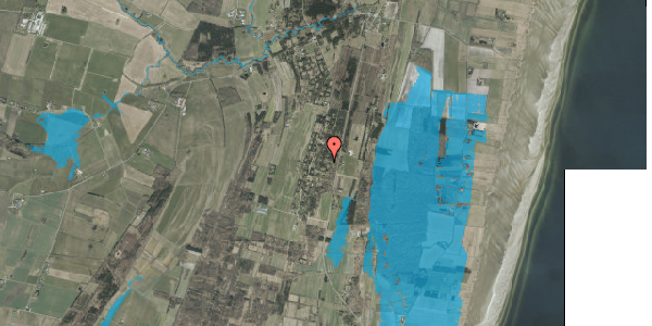 Oversvømmelsesrisiko fra vandløb på Hyldestien 4, 9370 Hals