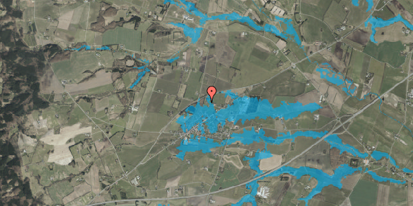 Oversvømmelsesrisiko fra vandløb på Mosensvej 16, 9330 Dronninglund