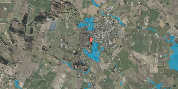 Oversvømmelsesrisiko fra vandløb på Slotsgade 18, 9330 Dronninglund
