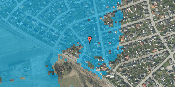 Oversvømmelsesrisiko fra vandløb på Grøftekanten 11, 9970 Strandby
