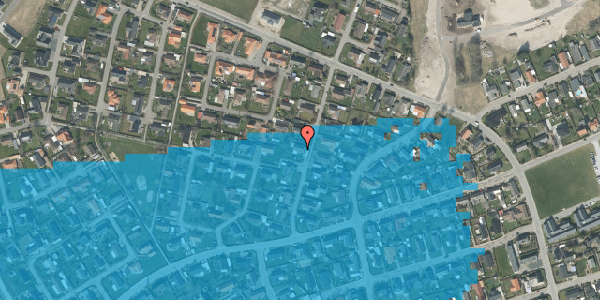 Oversvømmelsesrisiko fra vandløb på Gærdevej 9, 9970 Strandby