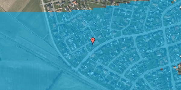 Oversvømmelsesrisiko fra vandløb på Kornblomstvej 20, 9970 Strandby