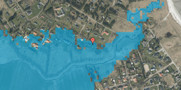 Oversvømmelsesrisiko fra vandløb på Rapsmarken 11, 9970 Strandby