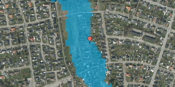 Oversvømmelsesrisiko fra vandløb på Rosenvænget 22, 9900 Frederikshavn