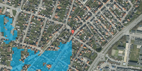 Oversvømmelsesrisiko fra vandløb på Søndergade 86, 1. th, 9900 Frederikshavn