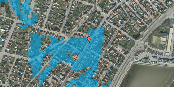 Oversvømmelsesrisiko fra vandløb på Søndergade 102A, 9900 Frederikshavn