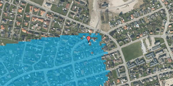 Oversvømmelsesrisiko fra vandløb på Vandværksvej 40, 9970 Strandby