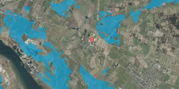 Oversvømmelsesrisiko fra vandløb på Agernvej 6, 9310 Vodskov