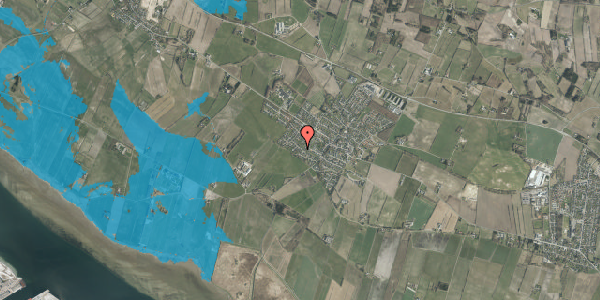 Oversvømmelsesrisiko fra vandløb på Drosselvej 53, 9310 Vodskov