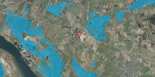 Oversvømmelsesrisiko fra vandløb på Nøddevej 18, 9310 Vodskov