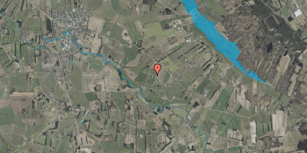 Oversvømmelsesrisiko fra vandløb på Mosbjergvej 38, 9881 Bindslev