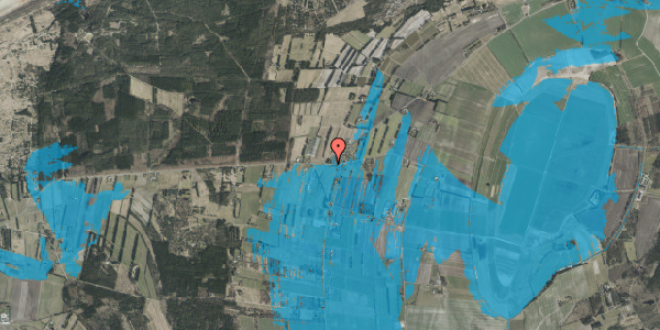 Oversvømmelsesrisiko fra vandløb på P Møllersvej 2, 9881 Bindslev