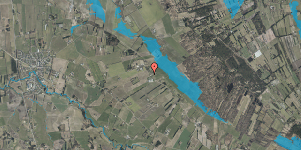 Oversvømmelsesrisiko fra vandløb på Trynbakkevej 11, 9881 Bindslev