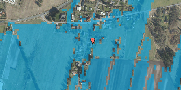 Oversvømmelsesrisiko fra vandløb på Tuenvej 60, 9881 Bindslev
