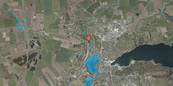 Oversvømmelsesrisiko fra vandløb på Haldbakken 12, 9500 Hobro