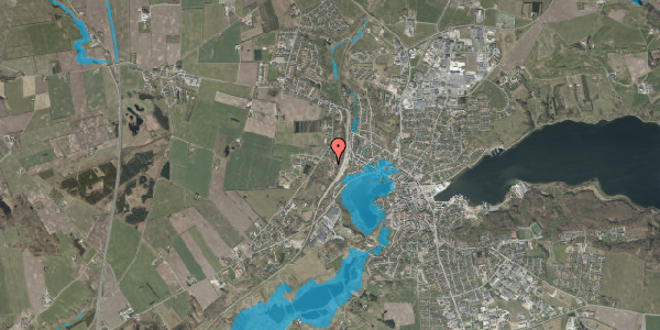 Oversvømmelsesrisiko fra vandløb på Multebærvej 6, 9500 Hobro