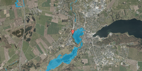 Oversvømmelsesrisiko fra vandløb på Skivevej 54, 9500 Hobro