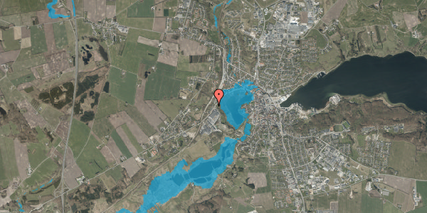 Oversvømmelsesrisiko fra vandløb på Skivevej 60, 9500 Hobro