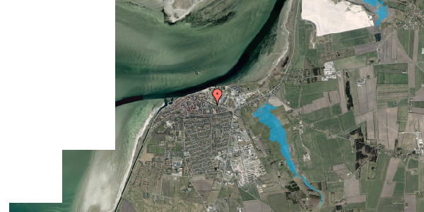 Oversvømmelsesrisiko fra vandløb på Jernbanegade 61, 9670 Løgstør