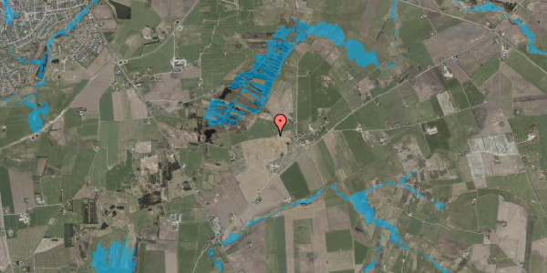 Oversvømmelsesrisiko fra vandløb på Mosevej 14, 9600 Aars