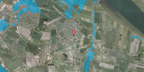 Oversvømmelsesrisiko fra vandløb på Frejavej 51, 9280 Storvorde