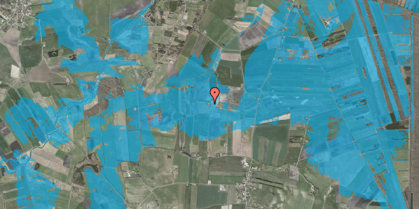 Oversvømmelsesrisiko fra vandløb på Hestholmvej 5, 9293 Kongerslev