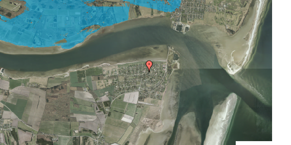 Oversvømmelsesrisiko fra vandløb på Lærkevej 2, 9280 Storvorde