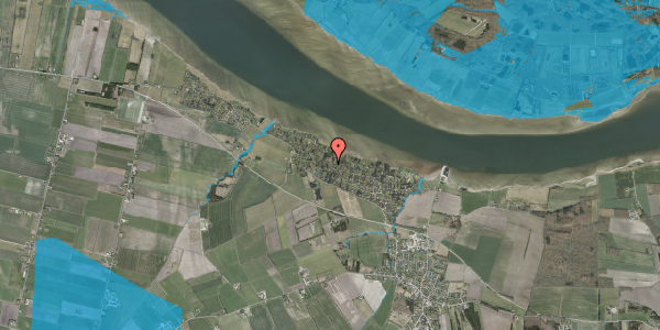 Oversvømmelsesrisiko fra vandløb på Vibevej 11, 9280 Storvorde