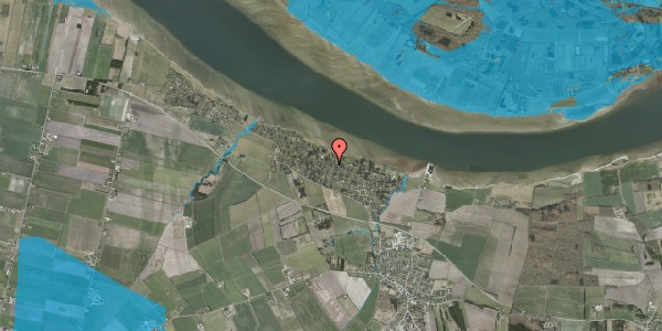 Oversvømmelsesrisiko fra vandløb på Vibevej 21, 9280 Storvorde