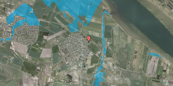 Oversvømmelsesrisiko fra vandløb på Østermarken 25, 9280 Storvorde