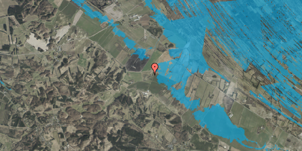 Oversvømmelsesrisiko fra vandløb på Abildgårdsvej 188, 9870 Sindal