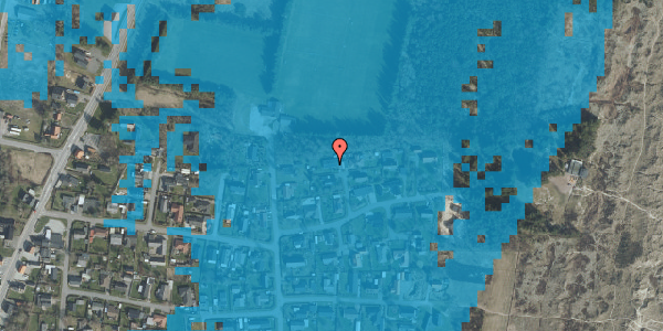 Oversvømmelsesrisiko fra vandløb på Bundgarnsvej 9, 9982 Ålbæk