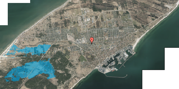 Oversvømmelsesrisiko fra vandløb på Dr. Alexandrines Vej 8, 9990 Skagen