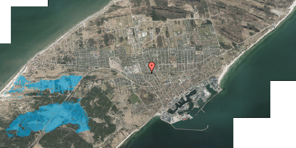 Oversvømmelsesrisiko fra vandløb på Dr. Alexandrines Vej 9, 9990 Skagen