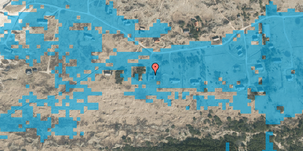 Oversvømmelsesrisiko fra vandløb på Rævehulevej 21, 9990 Skagen