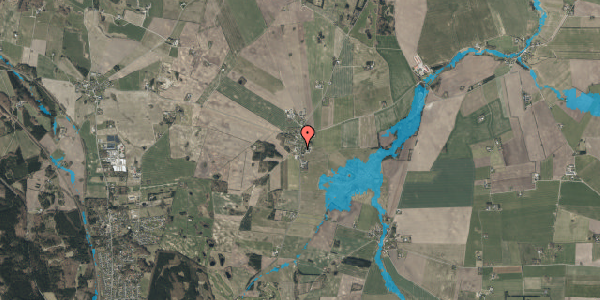 Oversvømmelsesrisiko fra vandløb på Gerdingvej 36, 9520 Skørping