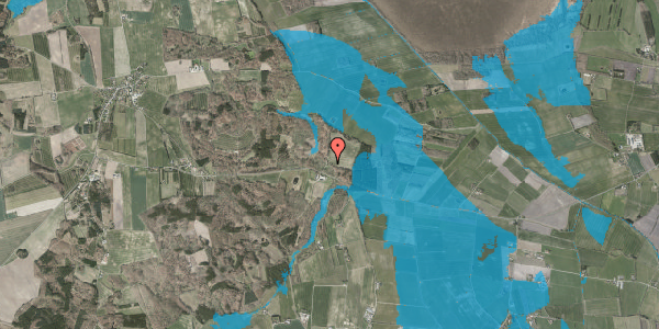 Oversvømmelsesrisiko fra vandløb på Hurupvej 23, 9574 Bælum