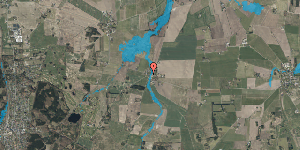 Oversvømmelsesrisiko fra vandløb på Lyngbyvej 80, 9520 Skørping