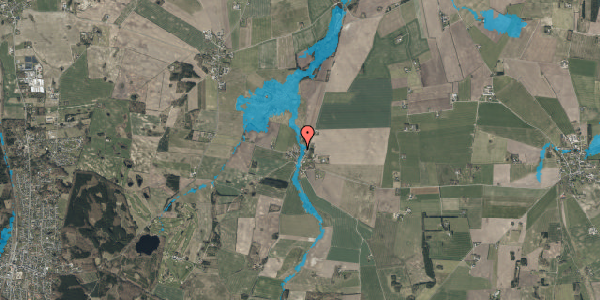 Oversvømmelsesrisiko fra vandløb på Lyngbyvej 84, 9520 Skørping