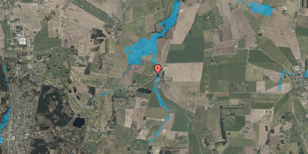Oversvømmelsesrisiko fra vandløb på Lyngbyvej 90, 9520 Skørping