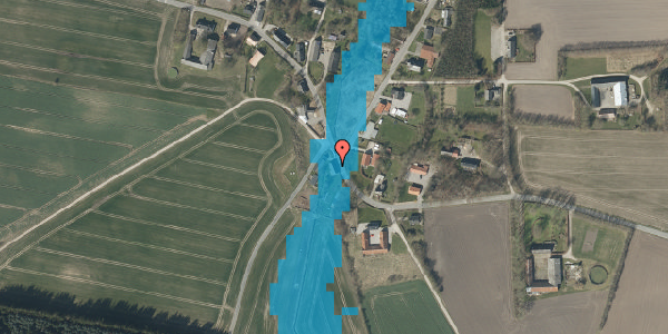Oversvømmelsesrisiko fra vandløb på Lyngbyvej 91, 9520 Skørping